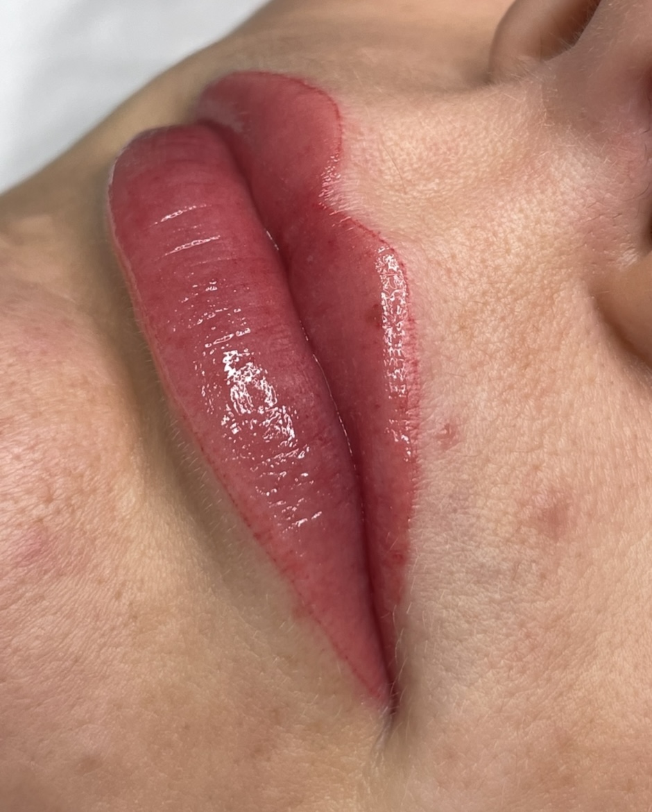 Healed lip blush by Vicky Morgan