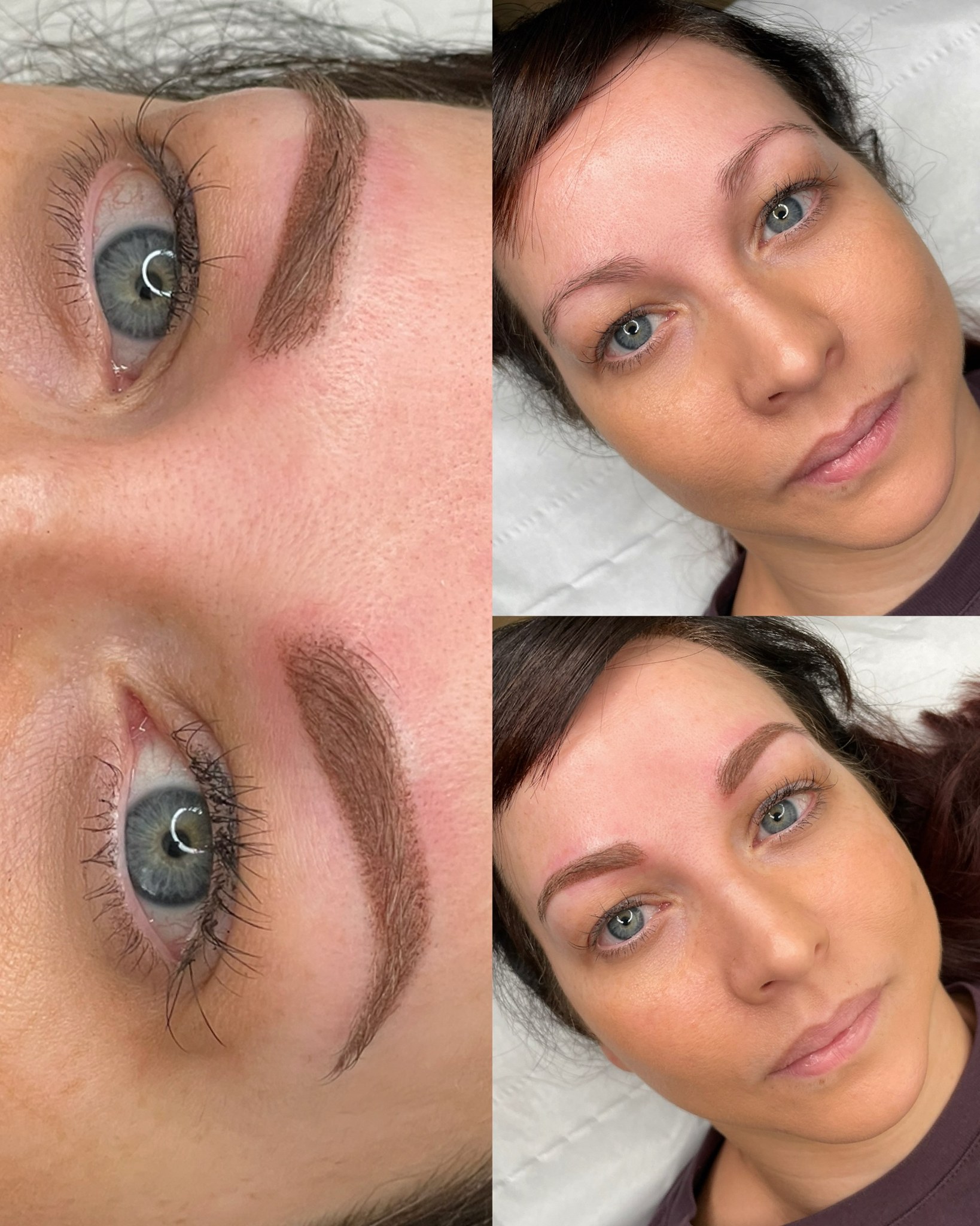 Permanent brows, close ups and the finished look
